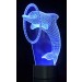 Load image into Gallery viewer, 3D Dolphin Laser Cut Precision LED Lights
