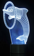 Load image into Gallery viewer, 3D Dolphin Laser Cut Precision LED Lights
