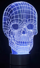 Load image into Gallery viewer, 3D Skull Laser Cut Precision LED Lights

