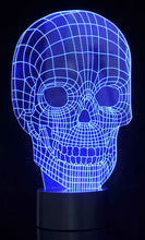 Load image into Gallery viewer, 3D Skull Laser Cut Precision LED Lights
