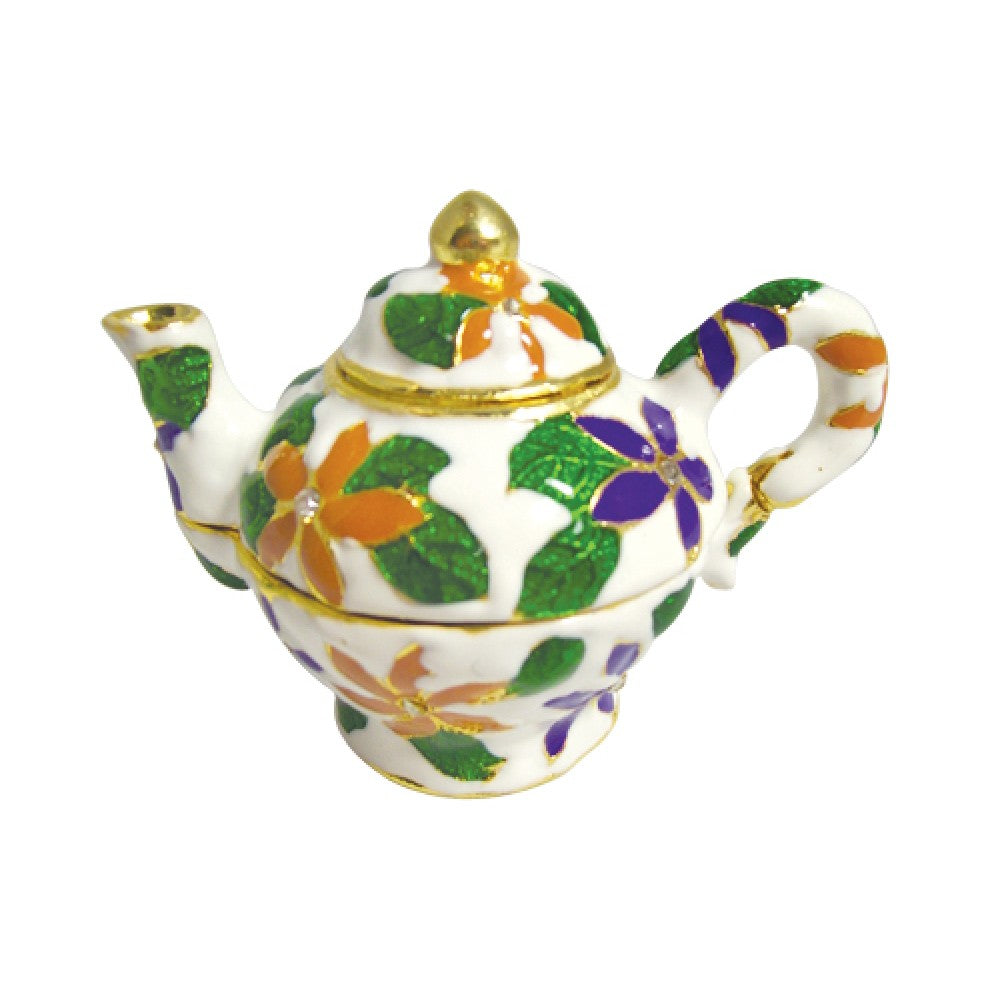 flower Teapot Jewelry Case  (MINIMUM OF 2)