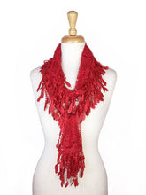 Load image into Gallery viewer, Fashion Lace Tassel Sheer Oblong Lightweight Scarf
