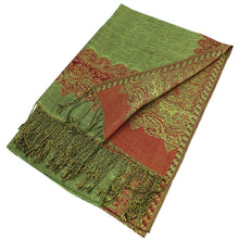 Load image into Gallery viewer, Border Pashmina Scarf Shawl 003
