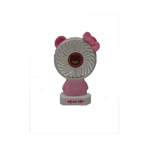 PINK BEAR W/BOW FAN (RECHARGEABLE)