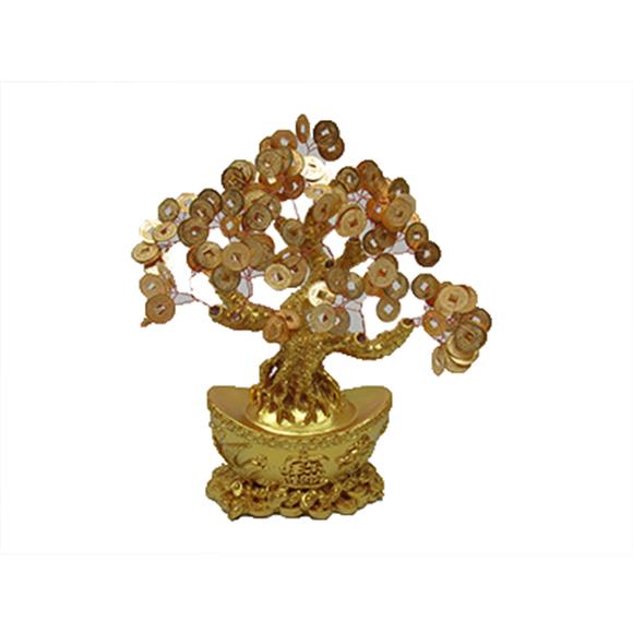 GOLD COIN TREE W/YUAN BAO BASE