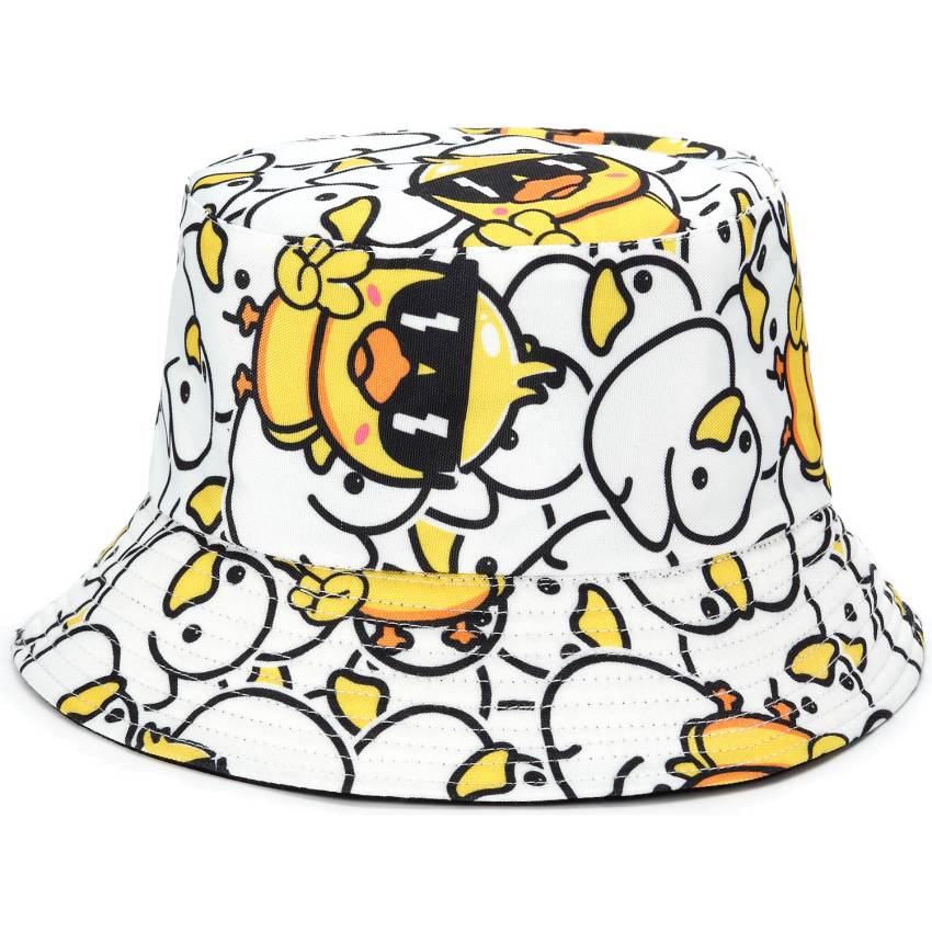 Reversible Printed Bucket hat Ducky