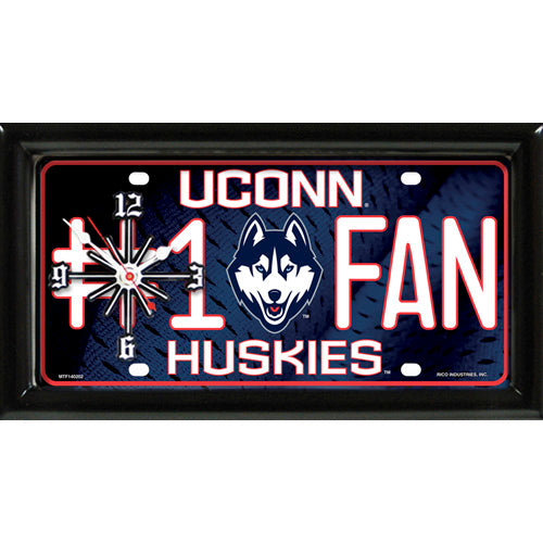 UCONN HUSKIES CLOCK