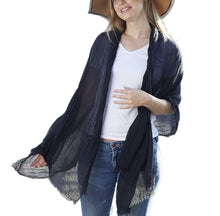 Load image into Gallery viewer, 24 Pack Large Solid Crashed Wrinkle Soft Head Scarf and Shawl
