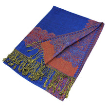 Load image into Gallery viewer, Border Pashmina Scarf Shawl 003
