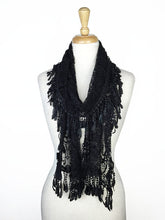 Load image into Gallery viewer, Fashion Lace Tassel Sheer Oblong Lightweight Scarf
