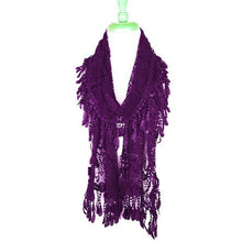 Load image into Gallery viewer, Fashion Lace Tassel Sheer Oblong Lightweight Scarf

