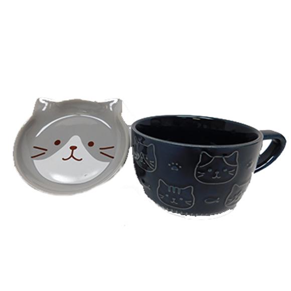 2.5″ CERAMIC CAT CUP W/LID