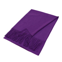Load image into Gallery viewer, Solid Color Pashmina Scarf Shawl XW
