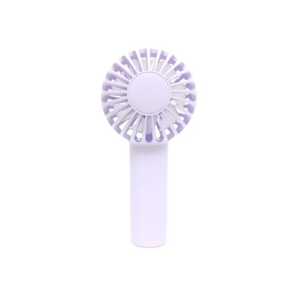 RECHARGEABLE PORTABLE MINI FAN 3 SPEED PURPLE