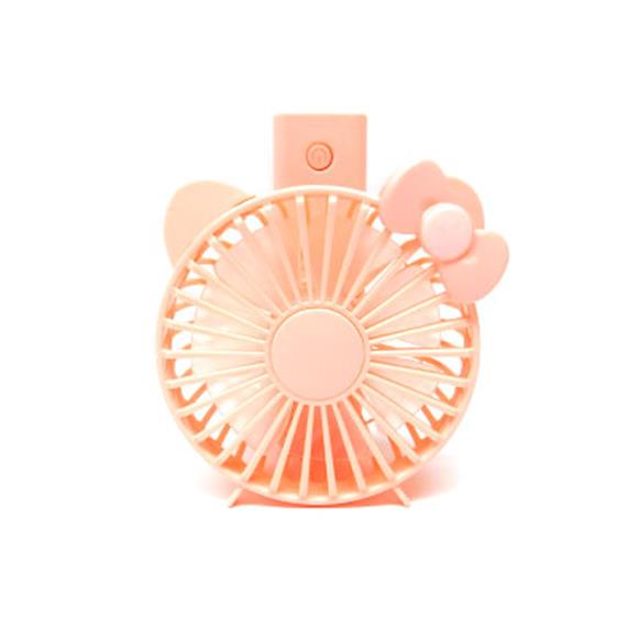 RECHARGEABLE PORTABLE MINI FAN 2 SPEED/FOLDABLE PINK