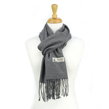 Load image into Gallery viewer, Solid Color Cashmere Feel Scarf 12-pack Grey
