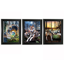 Load image into Gallery viewer, Wolf Triple 3D Picture   (MINIMUM OF 4)
