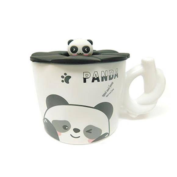 CERAMIC PANDA CUP W/LID “PANDA”