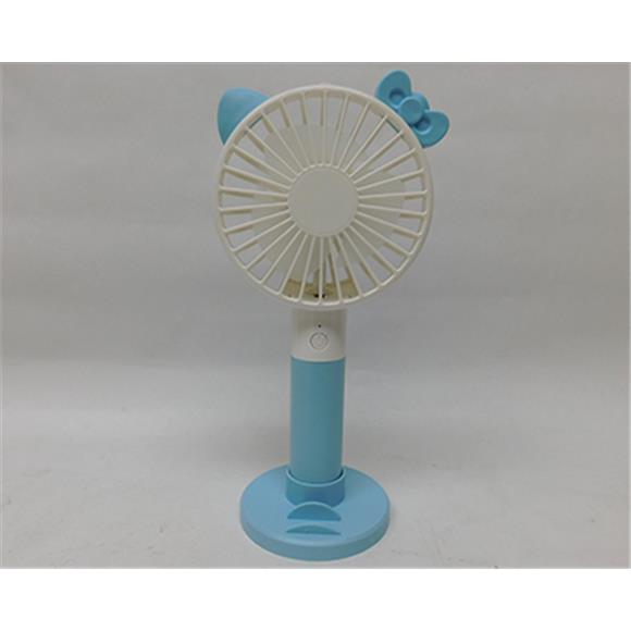 BLUE ELECTRIC FAN W/3 SPEED & PHONE HOLDER