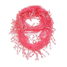 Load image into Gallery viewer, Fashion Lace Tassel Sheer Infinity Lightweight Scarf
