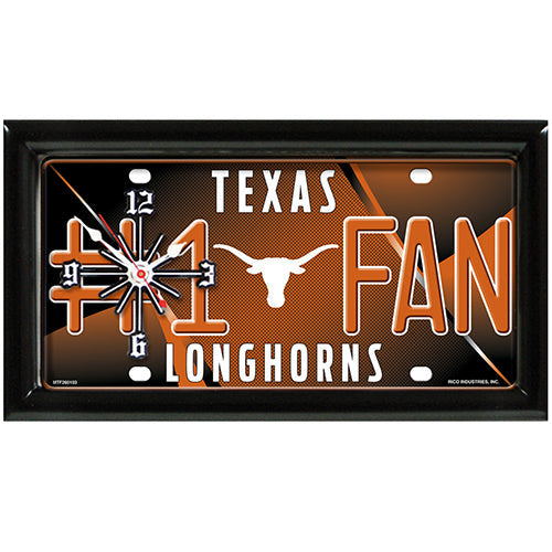 TEXAS LONGHORNS CLOCK
