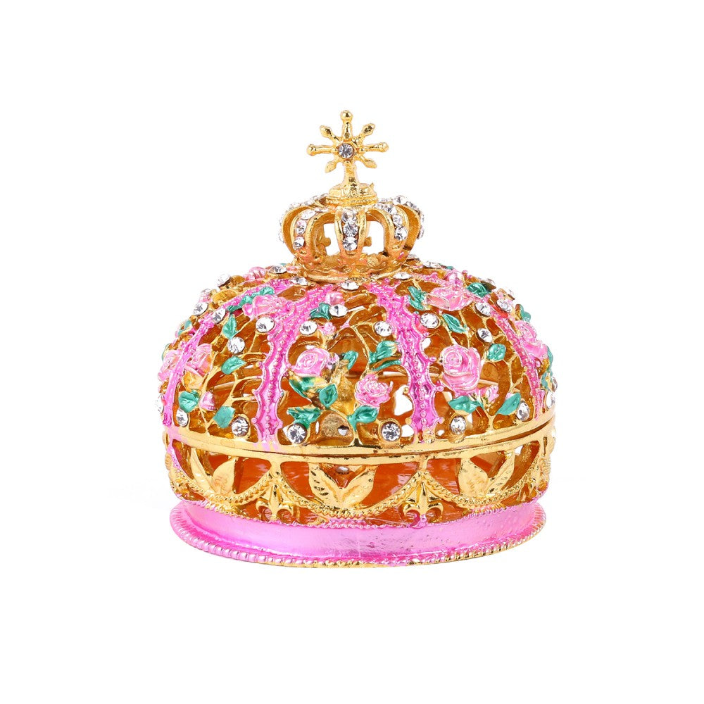 Crown with Cross Jewelry Case