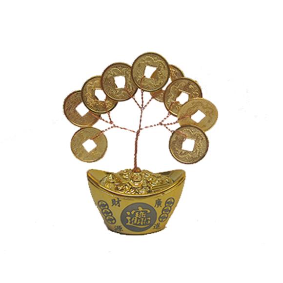 GOLD COIN TREE W/YUAN BAO BASE