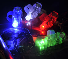 Load image into Gallery viewer, 100 Pcs Laser LED Finger Flashlights (Blue/Red/Green/White)
