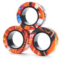 Load image into Gallery viewer, Magnetic Ring Fidget Spinner (Pack Of 3)
