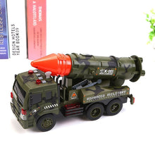 Load image into Gallery viewer, Friction Powered Military Missle Launcher Truck With Lights And Sound  (available for purchase in increments of 1)
