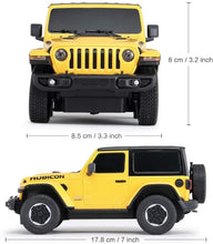 Load image into Gallery viewer, 1:24 Scale RC Jeep Wrangler Toy Vehicle For Kids And Adults (Yellow)
