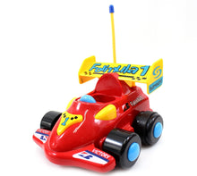 Load image into Gallery viewer, 4&quot; Cartoon RC Formula Race Car Remote Control Toy For Toddlers (Red)
