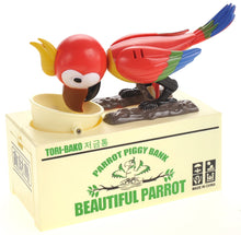 Load image into Gallery viewer, Parrot Coin Bank (Red)  (available for purchase in increments of 1)
