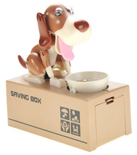 Load image into Gallery viewer, Dog Piggy Bank (White Brown)   (available for purchase in increments of 1)

