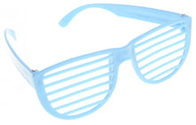 Load image into Gallery viewer, Plastic Shutter Shades Glasses (12Pairs/PK, Purple,Blue,Green, And Pink)  (available for purchase in increments of 1)
