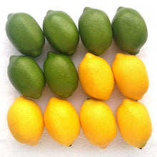 Load image into Gallery viewer, Yellow And Green Lifelike Fake Lemons
