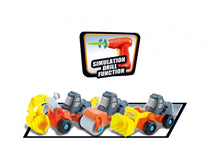 Load image into Gallery viewer, 3-In-1 Take-A Part Construction Toy Truck With Power Tool (Bulldozer + Excavator + Roller)  (available for purchase in increments of 1)
