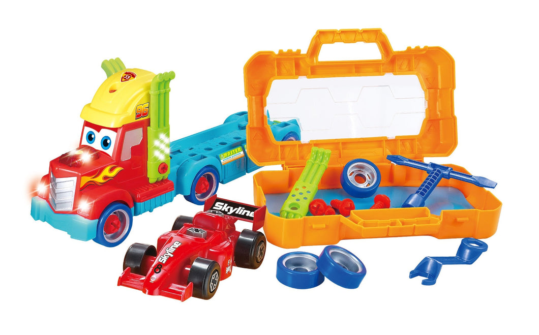 Take-A Part Carrier Tool Box With Racing Car And Lights & Sounds  (available for purchase in increments of 1)
