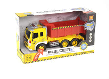 Load image into Gallery viewer, Friction Powered Dump Truck Toy With Lights And Sound
