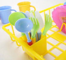 Load image into Gallery viewer, Play Dishes Kitchen Wash And Dry Tea Playset 27pcs
