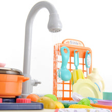 Load image into Gallery viewer, Pretend Kitchen Play Set With Lights And Sound | Realistic Working Sink With Water Circulation
