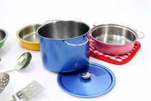 Load image into Gallery viewer, Metal Pots And Pans Kitchen Cookware Playset  (available for purchase in increments of 1)
