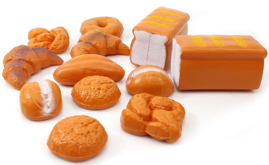 12 Pc Bread Food Playset  (available for purchase in increments of 1)