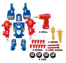 Load image into Gallery viewer, Take-A-Part Transformer Robot Building Kit Construction Toy With 31pcs
