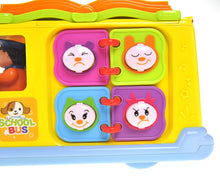 Load image into Gallery viewer, Interactive School Bus Toy With Flashing Lights &amp; Sounds
