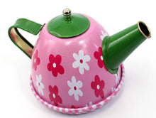 Load image into Gallery viewer, Metal Teapot And Cups Kitchen Playset (Flower)  (available for purchase in increments of 1)

