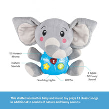 Load image into Gallery viewer, Plush Musical Elephant Infant Toy
