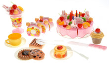 Load image into Gallery viewer, Birthday Cake 75pcs Pretend Play Food Toy Set (Pink)  (available for purchase in increments of 1)

