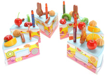 Load image into Gallery viewer, Birthday Cake 75pcs Pretend Play Food Toy Set (Blue)  (available for purchase in increments of 1)
