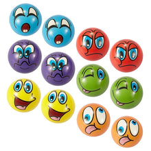 Load image into Gallery viewer, Mini Emoji Soft Foam Stress Balls (24 Balls Per Box)  (available for purchase in increments of 1)
